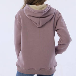 Sudaderas con capucha de lana de punto de manga larga de Color sólido en blanco para mujer y sudaderas con capucha para mujer primavera Otoño Invierno - Product Image 6