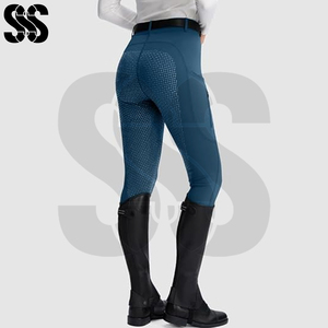 Pantalones de Montar a Caballo para Mujer, Ligeros, Transpirables, de Poliéster/Spandex, Duraderos, Cómodos, Ropa Ecuestre para Jinetes, Uso Diario - Product Image 2