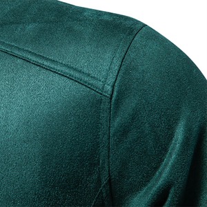 Nueva chaqueta negra de cuero de motorista para hombre, ropa de invierno larga ajustada informal a la moda, con capucha, estilo inglés, transpirable, ecológico - Product Image 4