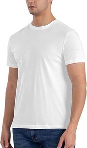 Camiseta Casual de Manga Corta para Hombre, 100% Algodón, Cuello Redondo, Logotipo Frontal, Diseño Sólido, Tejido de Punto, 150 Gramos, Antiarrugas - Product Image 6