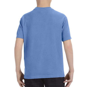 Camisetas de algodón 100% para hombre, nuevo estilo, cuello redondo, ropa informal, suave, agradable a la piel, manga corta, diseño en blanco, teñido liso - Product Image 2