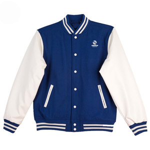 Chaquetas universitarias transpirables de talla grande para hombre, venta al por mayor, chaquetas con letras en blanco, chaqueta de béisbol lisa con logotipo personalizado para hombre - Product Image 3