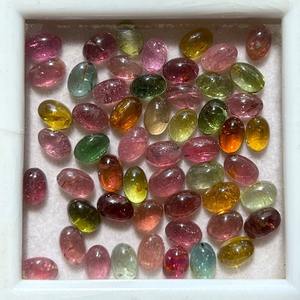 Qualité Supérieure 50 Pièces Cabochons de Tourmaline Naturelle Effet Œil de Chat Traitement Cire/Huile Forme Ovale - Commande Minimale - Product Image 5