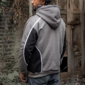 Dernier design 2025, sweat à capuche zippé en polaire 430 g/m² personnalisé, pour homme, hiver, streetwear de haute qualité, coton uni, fermeture éclair, surdimensionné - Product Image 3