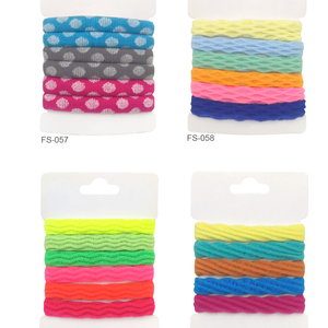 Venta al por mayor de accesorios de banda elástica de pelo colorido estampado de Pelo elástico de fijación fuerte para las mujeres gran oferta de goma de alta elasticidad - Product Image 3
