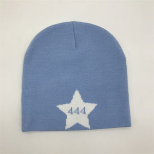 หมวกบีนนี่ถักสำหรับฤดูหนาวหมวกบีนนี่ใส่กลับด้านได้สำหรับ2025ผ้าแจ็คการ์ด - Product Image 5