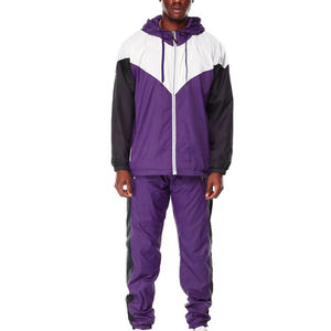 ชุดเซ็ตฮู้ดดี้และกางเกงขายาวผ้าซาตินทรงโอเวอร์ไซส์สำหรับผู้ชาย ปักโลโก้ตามสั่ง สไตล์สตรีทแวร์ฤดูหนาว ใส่สบาย ผลิตจากโพลีเอสเตอร์ 100% ขายส่ง - Product Image 1