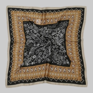 Pañuelo de Algodón y Seda Personalizado al por Mayor, Bajo MOQ, Suave, Estampado, Cuadrado, Nuevo Pañuelo de Moda para la Cabeza - Product Image 3