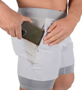 กางเกงขาสั้นกีฬาของผู้ชายแห้งเร็วระบายอากาศได้ดีกางเกงขาสั้นกีฬาสำหรับผู้ชายดีไซน์โลโก้ของคุณเอง - Product Image 1