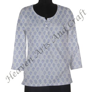 <b>Short</b> <b>Dress</b> Hand Block Print Kurtis Casual <b>Dresses</b> Latest Designs 2025 Summer <b>Dress</b> Hand Block Printed Cotton Kurti - Product Image 1