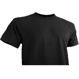 เสื้อยืดลำลองผู้ชายไซส์ใหญ่ คุณภาพสูง ปรับแต่งโลโก้ได้ ผ้าเปล่า สีดำ เป็นมิตรกับสิ่งแวดล้อม 220gsm 100% ผ้าฝ้ายออร์แกนิค - Product Image 4