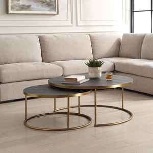 Designer Living Room Accent <b>Table</b> Gold Frame - Product Image 3