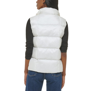 Chaqueta acolchada sin mangas transpirable personalizada 2024 para mujer patrón sólido gran oferta ropa de invierno informal servicio OEM Bangladesh - Product Image 5