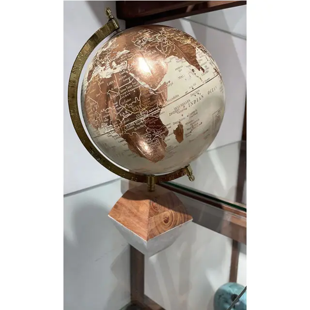 Toàn cầu của thế giới với gỗ đứng 13 inch Globe Đẹp Trang trí giọng trong nhà của bạn văn phòng hoặc nghiên cứu phòng