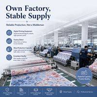 Tissu en mousseline de polyester doux à motif floral entrelacé personnalisable, idéal pour écharpes, chemises, foulards – Vente chaude – Usine OEM/ODM