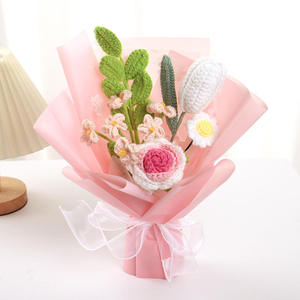 Flores de Ganchillo Tejidas a Mano, Ramo de Hilo para Graduación, Navidad, Año Nuevo, San Valentín y Día de la Madre, Regalos al por Mayor - Product Image 2