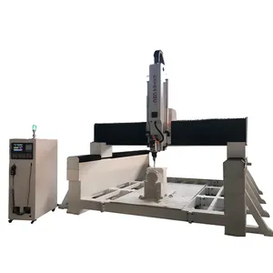 Mesin ukir patung cnc router 3D, mesin pembuat patung kayu busa