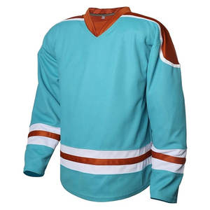 เสื้อฮอกกี้น้ำแข็งผู้ชาย แขนยาว สำหรับฝึกซ้อม ระดับมืออาชีพ แบบทีม คอวี ทรงหลวม - Product Image 1