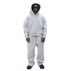 Unisex High Quality for Custom Plus Size Tracksuit <b>Set</b> <b>Men's</b> Streetwear Hoodie Jogging Pants Winter Solid Sweatpants - Product Image 3