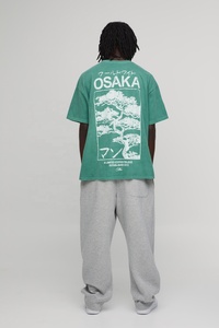 Customize Digital Print 300 Grams Oversized Heavyweight Breathable <b>Short</b> <b>Sleeve</b> Solid T-Shirt High Quality OEM Service Men - Product Image 2
