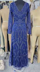 ชุดราตรีทรงบอลกาวน์ผ้าซาตินสุดโรแมนติก คอวี ประดับเลื่อม ลูกปัด ปักลายคริสตัล สายเดี่ยว ทรงเอวธรรมชาติ - Product Image 4