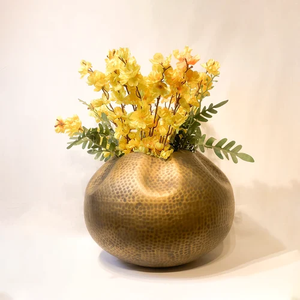 Jarrones económicos hechos a mano, florero de Metal decorativo, maceta dorada para mesa de boda, centro de mesa, oficina, sala de estar, jarrones para el hogar - Product Image 1