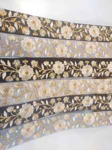 อุปกรณ์ผ้าปักลายดอกไม้ผ้าลูกไม้สำหรับตกแต่งชุดเดรส - Product Image 3