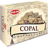 Incienso de Copal Negro HEM, Alta Concentración, 12 Cajas, Fragancia Natural Purificante para Meditación, Pooja, Oficina y Hogar