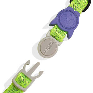NOX Lumen Luxury <b>Pet</b> <b>Collar</b>-Water Proof Cotton Polyester Reflective Details Breakaway for Cats Dogs Available Solid Print - Product Image 2