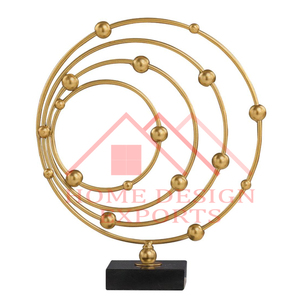 ประติมากรรมโลหะสีทองแฮนด์เมดตกแต่งห้องนั่งเล่นประติมากรรมสมัยใหม่ - Product Image 1