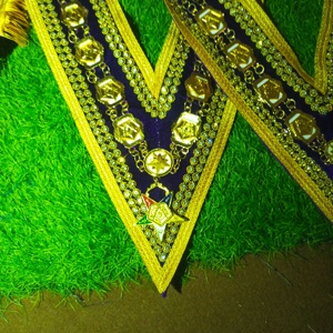 MASONIC REGALIA CUSTOM ORDER Delantal Con Collar Joya Rob - Product Image 4