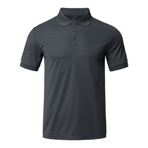 Poliéster de alta calidad/algodón de punto para camisa para hombres, estampado de colores personalizados, bordado transpirable, antiarrugas, secado rápido - Product Image 3