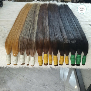 Extensions de cheveux humains en vrac droites naturelles de luxe Longueur personnalisée Cheveux bruts vietnamiens directement du fabricant - Product Image 2