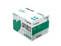 Gants en nitrile sans poudre testés pour les médicaments chimiothérapeutiques Bergamot ChemTough X2260 - Vert émeraude 6,0 g Taille M Antidérapants pour laboratoire chimique 240 mm
