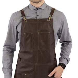 Wholesale Customizable Factory Made Premium Cowhide <b>Leather</b> Kitchen <b>Apron</b> Heavy Duty Professional Manufacture Adjustable Durable - Product Image 5