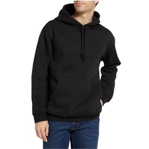 Pull à capuche à manches longues 100% coton personnalisé pour hommes Sweat-shirt de sport en polaire d'hiver avec poche kangourou et capuche - Product Image 4