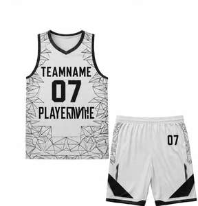 เสื้อบาสเก็ตบอลสั่งทำโลโก้ขายส่งจากโรงงาน เสื้อบาสเก็ตบอลแบบระเหิดสี ระบายอากาศ แห้งเร็ว สำหรับผู้ชาย ผู้หญิง และเด็ก - Product Image 6