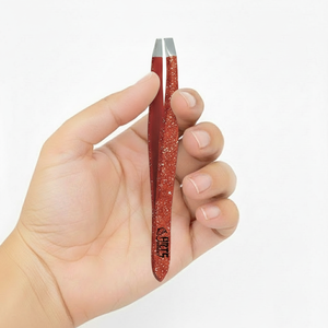 Juego de Pinzas para Cejas de Acero Inoxidable de Lujo para Mujer, Punta Inclinada Cómoda, Duraderas, Ligeras, Reutilizables y Personalizables - Product Image 1