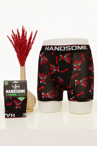 Calzoncillos bóxer de nailon y spandex para hombre con logotipo personalizado, de tiro medio, elásticos, con estampado a cuadros, transpirables y sin costuras para comodidad diaria. - Product Image 2