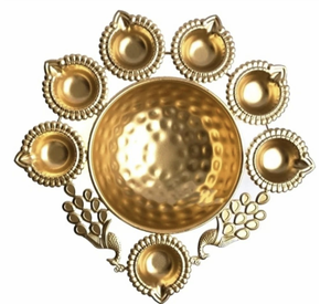 Urli de forme ronde de qualité supérieure en laiton personnalisé pour décoration d'hôtel de mariage par Tayyab Handicraft - Product Image 3