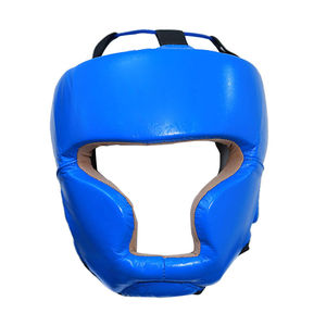 อุปกรณ์ป้องกันศีรษะสำหรับชกมวยทำจากหนังแท้สำหรับป้องกันศีรษะสำหรับชกมวยและคาราเต้ศิลปะการต่อสู้ - Product Image 2