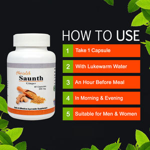 แคปซูลสมุนไพรอายุรเวทบริสุทธิ์ขิงซาวันธ์สำหรับบรรเทาอาการปวดข้อและสนับสนุนระบบย่อยอาหาร - Product Image 3