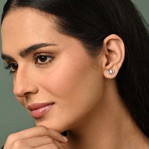 NOVAMART Fine Rose Gold Diamond Heart <b>Stud</b> <b>Earrings</b> for Women & <b>Girls</b>-Trendy Premium 925 Sterling Silver Wholesale Export - Product Image 3