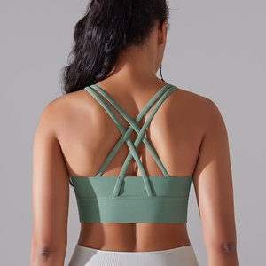 Soutien-gorge de sport sans coutures Vente en gros sur mesure Vêtements de sport de haute qualité Soutien-gorge Fitness Gym Yoga Top Soutien à fort impact pour les femmes - Product Image 4