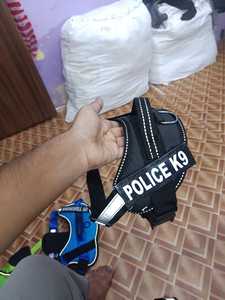 Collier pour animaux de compagnie en nylon de luxe réglable avec impression policière laisse et harnais pour chiens mignons produits pour animaux de compagnie colliers pour animaux de compagnie - Product Image 3