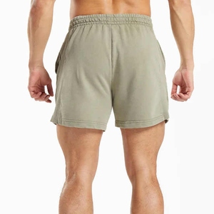 Pantalones Cortos Deportivos de Lona 100% Algodón para Hombre, Diseño Personalizado, Cintura Alta, Transpirables, para Entrenamiento y Fitness, Moda 2025 - Product Image 3