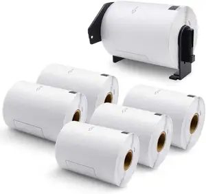 Etiqueta de papel de envío grande troquelada de 4 "x 6" (102mm x 151mm) 200/rollo de/rollo para Brother QL-1100