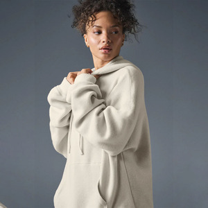 Sudadera con Capucha Personalizada de Alta Calidad, Unisex, Gruesa, para Invierno, con Diseño en Relieve, de Algodón/Fibra de Bambú, Estilo Urbano Asimétrico - Product Image 1