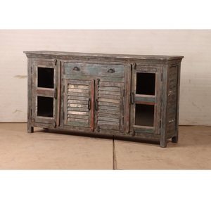 Elegant Wood <b>Storage</b> Cabinet <b>Sideboard</b> Buffet Console Furniture for Home Use with Decorative Display Space Spacious <b>Storage</b> - Product Image 1