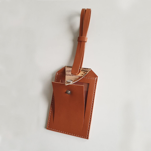 Etiquetas rectangulares de cuero para equipaje, accesorios de viaje para organizar tus pertenencias - Product Image 1